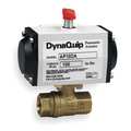 Dynaquip Controls 1/2" FNPT Brass Pneumatic Ball Valve Inline PHH23ATSR05210A