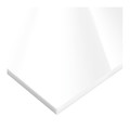 Zoro Select White Cast Acrylic Sheet Stock 48" L x 12" W x 1/8" Thick PS-CACC-96