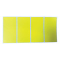 Zoro Select Barcode Printer Label, 4" W, 2" H, Yellow 60DY32