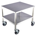 Zoro Select Stainless Steel Utility Cart, No Handle, 500 lb 60EF10