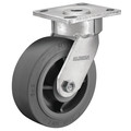 Albion 5" X 2" Non-Marking Rubber Soft Flat Swivel Caster, No Brake, Loads Up To 375 lb 18XS05229S