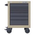 Proto Velocity Rolling Tool Cabinet, 7 Drawer, Desert Tan, Steel, 27 in W x 22-1/2 in D x 38-1/2 in H JSTV2739RS07DT