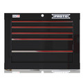 Proto Velocity Top Chest, 5 Drawer, Black, Steel, 27 in W x 22-1/2 in D x 20 in H JSTV2720CS05BK