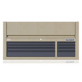 Proto Velocity Top Chest, 8 Drawer, Desert Tan, Steel, 55 in W x 22-1/2 in D x 28 in H JSTV5528CD08DT