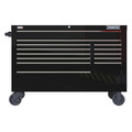 Proto Velocity Rolling Tool Cabinet, 13 Drawer, Black, Steel, 55 in W x 22-1/2 in D x 38-1/2 in H JSTV5539RD13BK