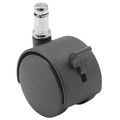 Shepherd Caster 40mm Non-Marking Nylon Swivel Caster, Side Brake, Loads Up To 40 lb PTW40223BK-B