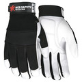Mcr Safety Mechanics Gloves, S ( 7 ), Black/White 914S