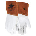 Mcr Safety Welding Leather Glove, Beige/Brown, L, PK12 4955L