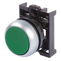 Eaton Flush Push Button, Green, Non-Illum, 22mm M22-DR-G