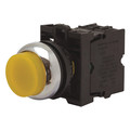 Eaton Ill Mom Pb Sil-bzl Flsh Wht, 22.5 mm, Yellow M22-DLH-Y