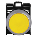 Eaton Flush Push Button, Yellow, Non-Illum, 22mm M22-DR-Y