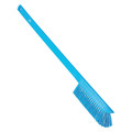 Vikan 59/100 in W Wand Brush, Medium, 17 in L Handle, 2 9/25 in L Brush, Blue, Plastic 41973