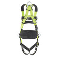 Honeywell Miller Fall Protection Harness, 2XL, Polyester H5CS311023