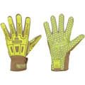 Hexarmor Safety Gloves, XS ( 6 ), Hi Vis; Tan 2030X-XS (6)