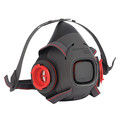 Honeywell North Half Mask Respirator, Black, S Mask Size HM502TS
