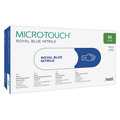 Micro-Touch Micro-Touch, Nitrile Disposable Gloves, 3.1 mil Palm, Nitrile, Powder-Free, L, 100 PK, Royal Blue 313029
