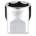 Milwaukee Tool 3/8 in. Drive 13/16 in. SAE 6-Point Socket with FOUR FLAT Sides 45-34-9069