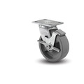 Albion 6" X 2" Non-Marking Nylon Hd Glass Filled Swivel Caster, Face Brake, Loads Up To 1250 lb 16DT06201SFBA