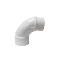 Lasco Fittings 90 Sweep Elbow, 2 in, Schedule 40, White 409020SW