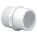 Lasco Fittings Adapter, 3/4 x 1/2 in, Schedule 40, White 436074BC