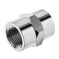Zoro Select Hex Coupling, 304 SS, 1/4" Pipe Size, FNPT ZUSA-PF-7803