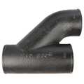 Zoro Select Socket x Socket x Socket Cast Iron Upright Wye 221652