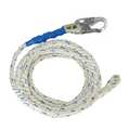 Falltech Vertical Lifeline, White, Steel Hardware 81505