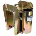 Falltech Removable Sleeve, Steel Base, Gold, 9 in H 65012F