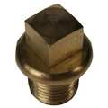 Legris Brass Square Head Plug, Male BSPT 0209 13 00