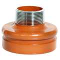 Gruvlok Threaded Reducer, Ductile Iron, 3 x 2 in 0390037083