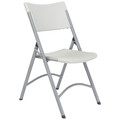 National Public Seating Folding Chair, Plastic, Gray, PK4 602