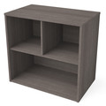 Bestar Storage Desk, 18.2" D, 30.1" W, 28-1/2" H, Bark Gray, Melamine 160634-1147