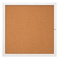 United Visual Products Corkboard, 48"x48", Cork/White UV40448-WHITE-CORK