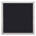 United Visual Products Corkboard, 48"x48", Rubber/Satin UV40448-SATIN-RUBBER