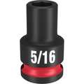 Milwaukee Tool 3/8" Drive Standard Impact Socket 5/16 in Size, Standard Socket, Black Phosphate 49-66-6102