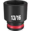 Milwaukee Tool 3/8" Drive Standard Impact Socket 13/16 in Size, Standard Socket, Black Phosphate 49-66-6111
