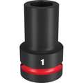 Milwaukee Tool 1" Drive Deep Impact Socket 1 in Size, Deep Socket, Black Phosphate 49-66-6504