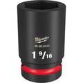 Milwaukee Tool 1" Drive Deep Impact Socket 1 9/16 in Size, Deep Socket, Black Phosphate 49-66-6513