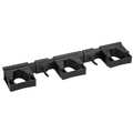 Vikan Tool Wall Bracket, 16 1/2 in L, Black 10119