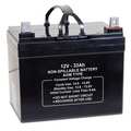 Zoro Select Sealed Lead Acid Battery, 12VDC, 33Ah 47024