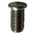 Nelson Stud Welding Weld Stud, #6-32, 1/2 in, TFTS, 18-8 Stainless Steel, Bright Finish, 100 PK 101-208-318-G100