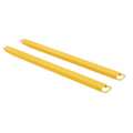 Vestil Fork Extension, Yellow, 4,000 lb, 4" W, PR FE-HS-4-72