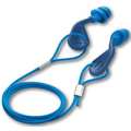 Hexarmor simpleFit Reusable TPE Ear Plugs, Flanged Shape, 25 dB, Blue, 48 PK 18-34001
