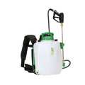 Flowzone 2 1/2 gal Backpack Sprayer, Plastic Tank, Cone, Fan, Jet Spray Pattern, 60 in Hose Length FZVAAG-2.5