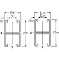 Wesanco HG Strut, Combo, 1-5/8x2-3/4", 10 ft. W301HG10