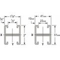 Wesanco Strut, Combo, 304, SS 1-5/8x2", 20 ft. W801SSST30420