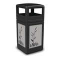 Commercial Zone Products 42 gal Trash Can, Black, Stainless Steel 732996199