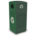 Commercial Zone Products 42 gal Recycling Bin, Forest Green 74615399