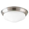 Progress Lighting One-Light LED Flush Mount, Nickel P350053-009-30