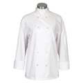 Fame Fabrics Chef Coat, Mesh Back, White, C11 L/S, XS 82668